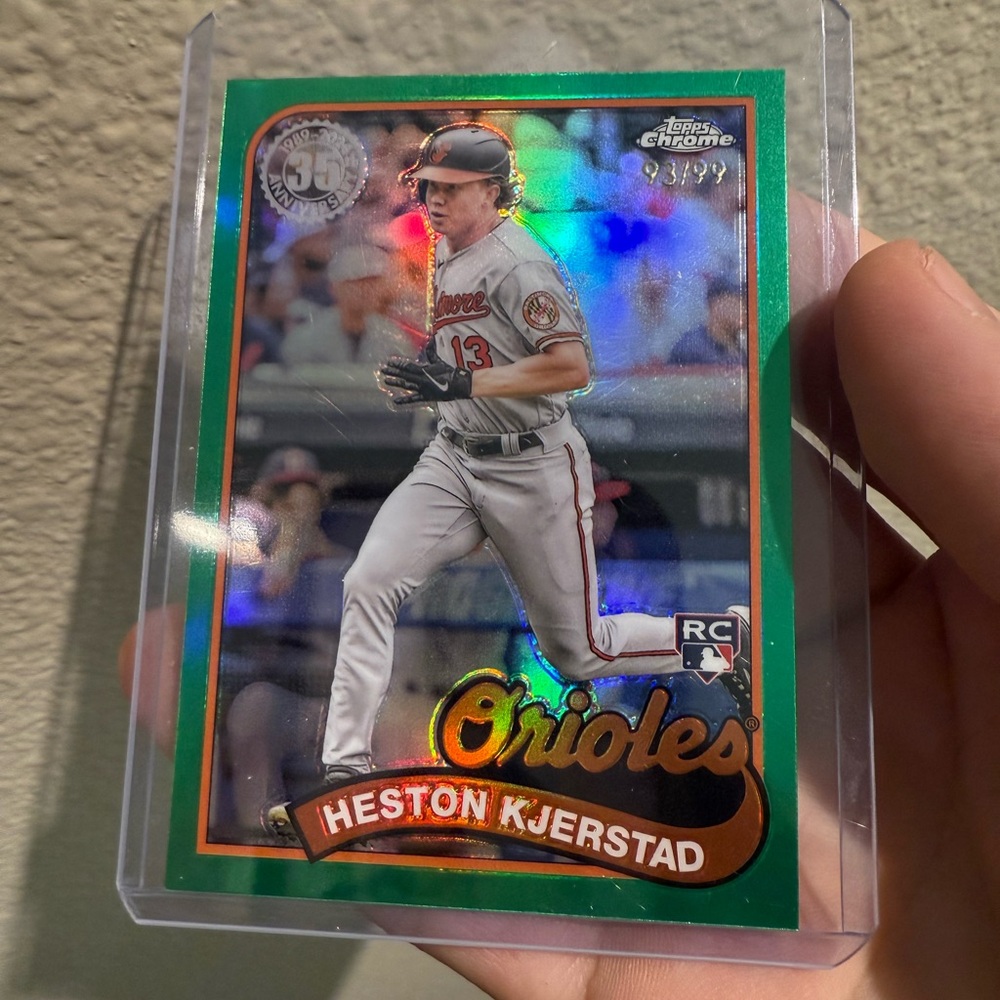 Heston Kjerstad /99 2024 series topps chrome green refactor